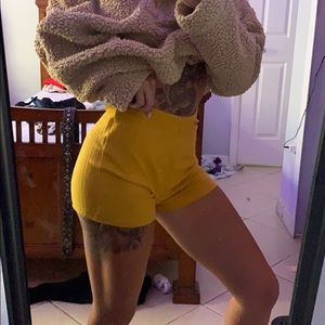 Yellow shorts